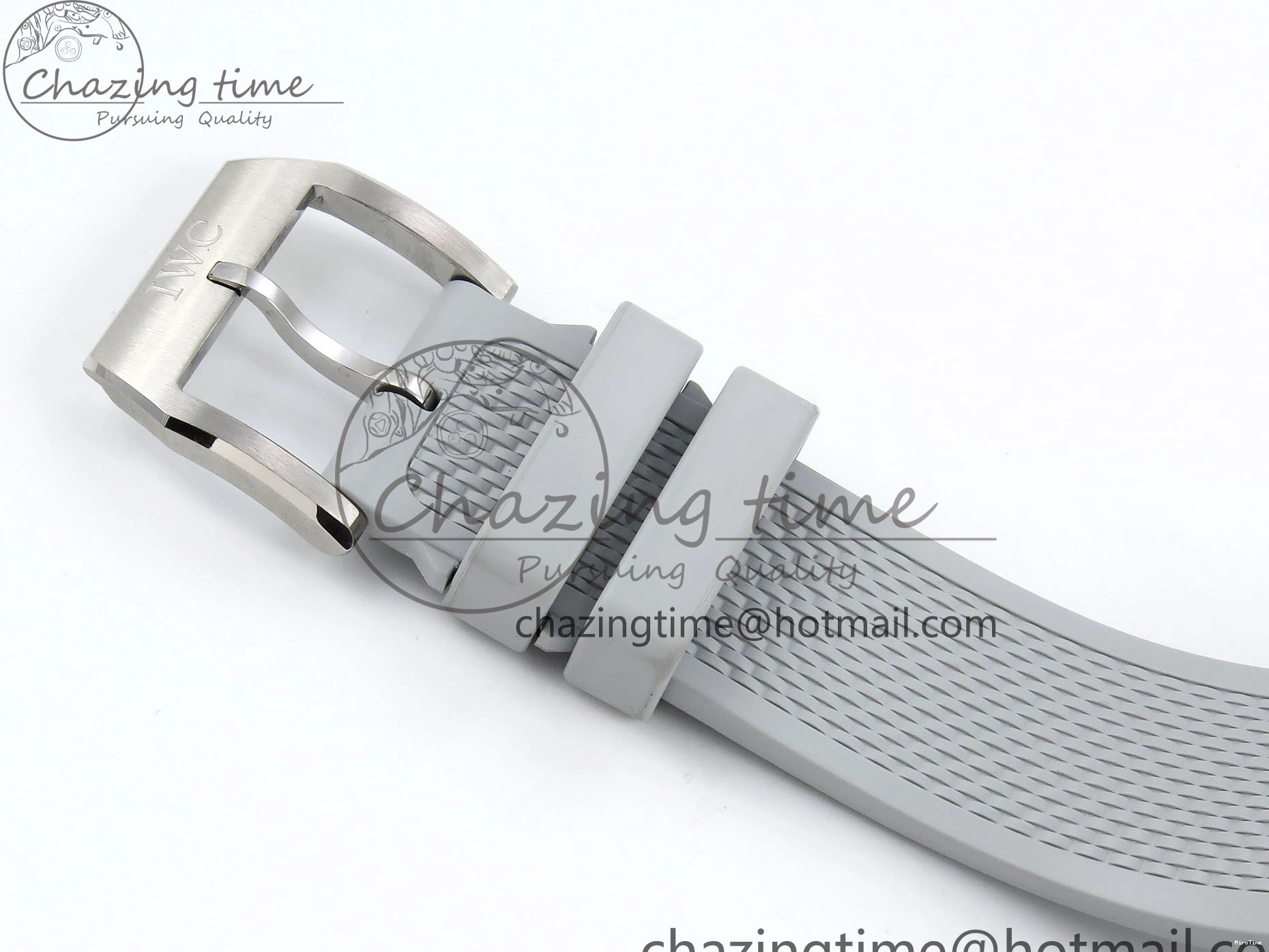 MIROTIME 0212 Portuguese Chrono IW3716 Z+F 1:1 Best Edition White Dial on Gray Rubber Strap A WrinkleFree 7014